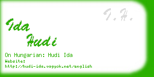 ida hudi business card